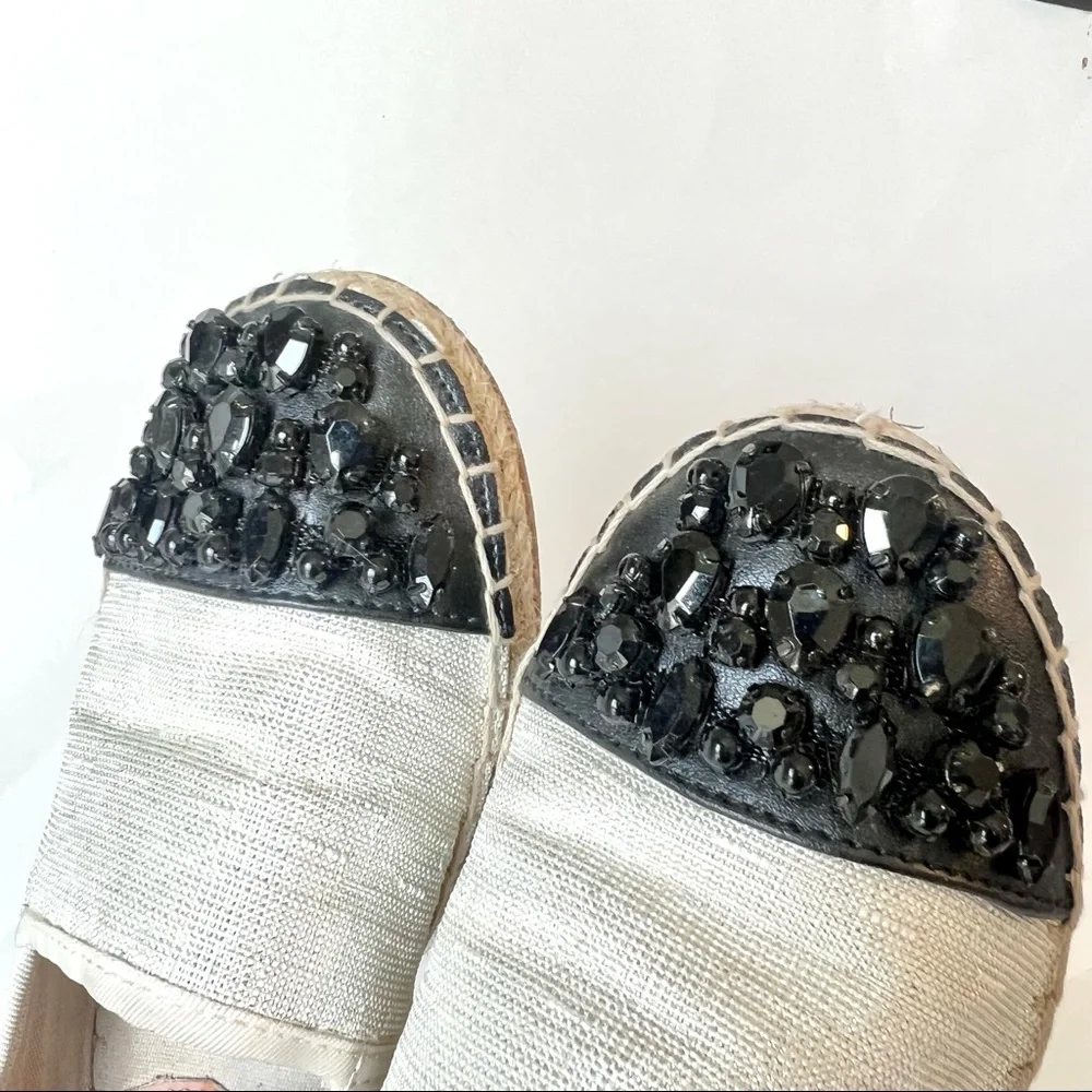 Circus by SAM EDELMAN Loretta Espadrille Embellished Flats—SZ. 6.5